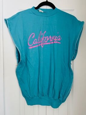 RARE 1980's Full Side Zip CALIFORNIA Tank